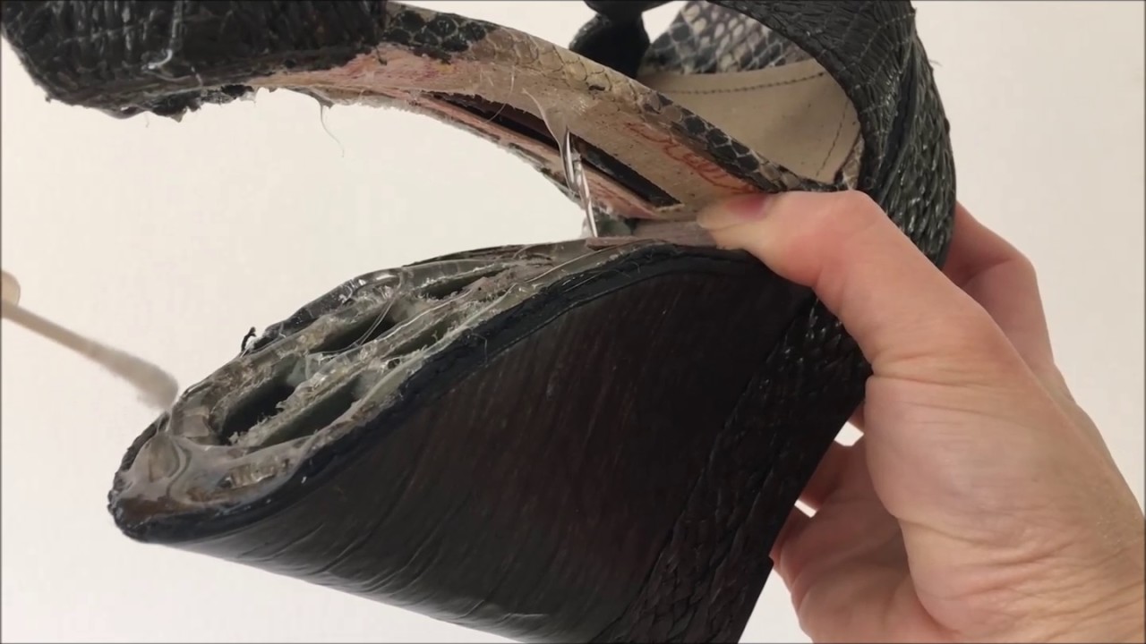 reattach shoe sole