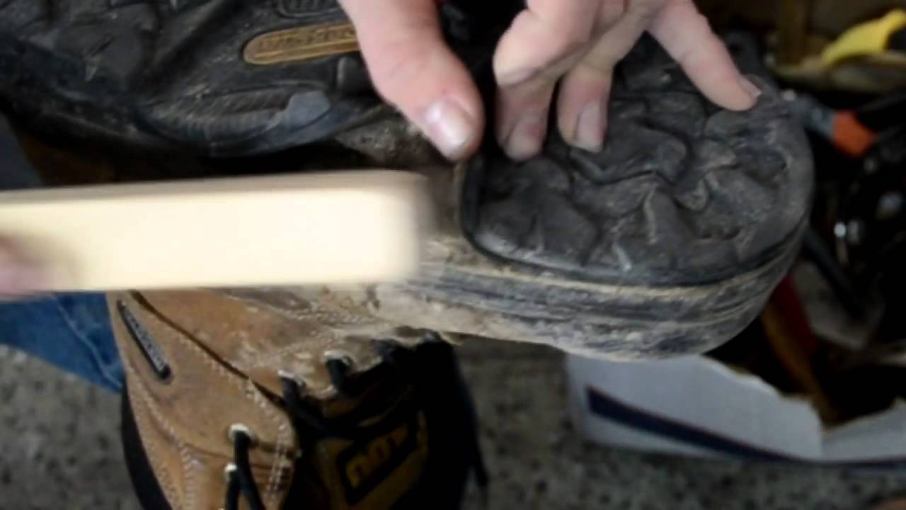 gluing shoe soles